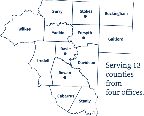 Trellis Supportive Care service area map