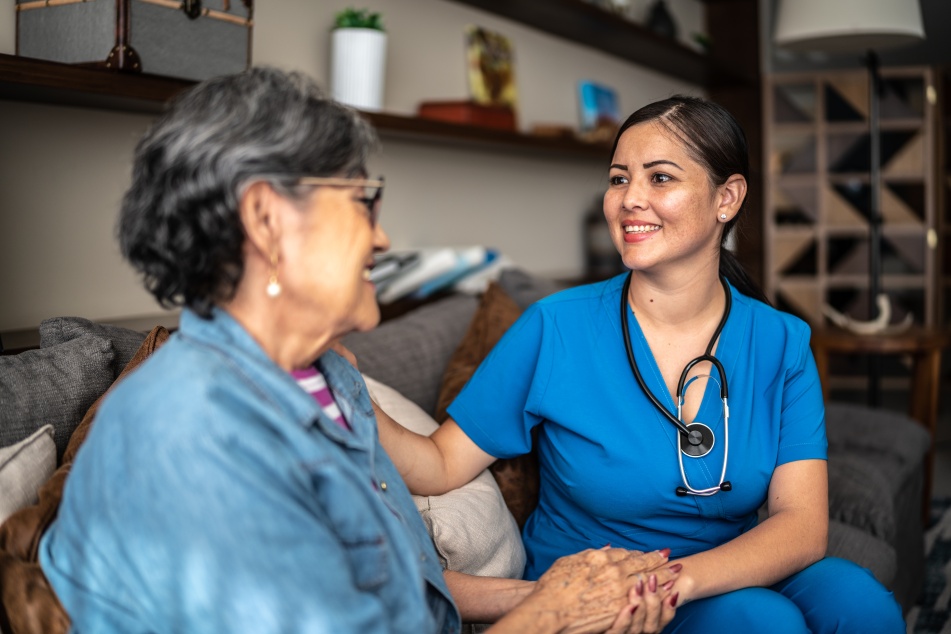 Trellis Nurse Supporting Caregiver