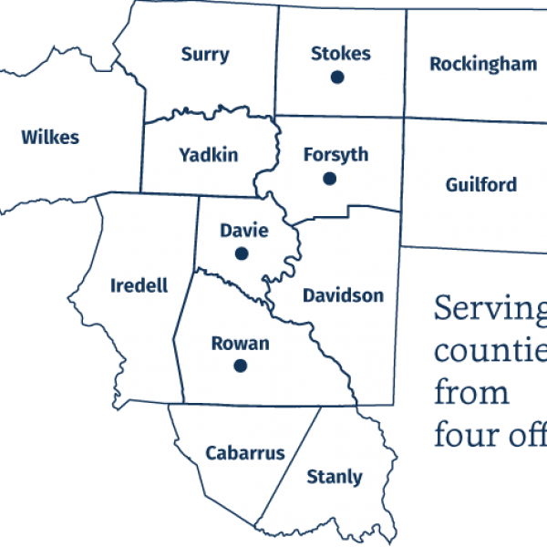 NC Hospice service area map NC Hospice service area map